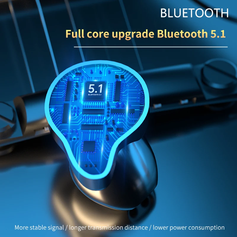 TWS Bluetooth 5.0 Earphones 1200mAh Charging Box Wireless Headphone 9D Stereo Sports Waterproof Earbuds Headsets With Microphone