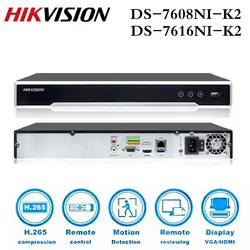 Hikvision DS-7608NI-K2 DS-7616NI-K2 8CH 16CH 4 K H.265 сеть NVR видео Регистраторы