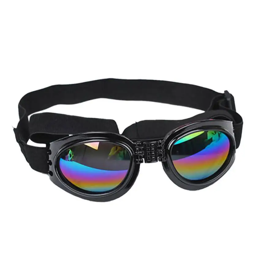 Новые солнечные очки для домашних животных модные водонепроницаемые многоцветные солнечные очки для домашних собак защитные очки для глаз маленькие# B20 - Цвет: Черный