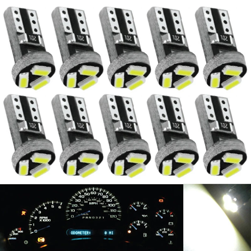 Светодиодная приборная панель T5 3SMD 10 шт. 6000k белая для всех светильник 74 17 18 37 70 2721
