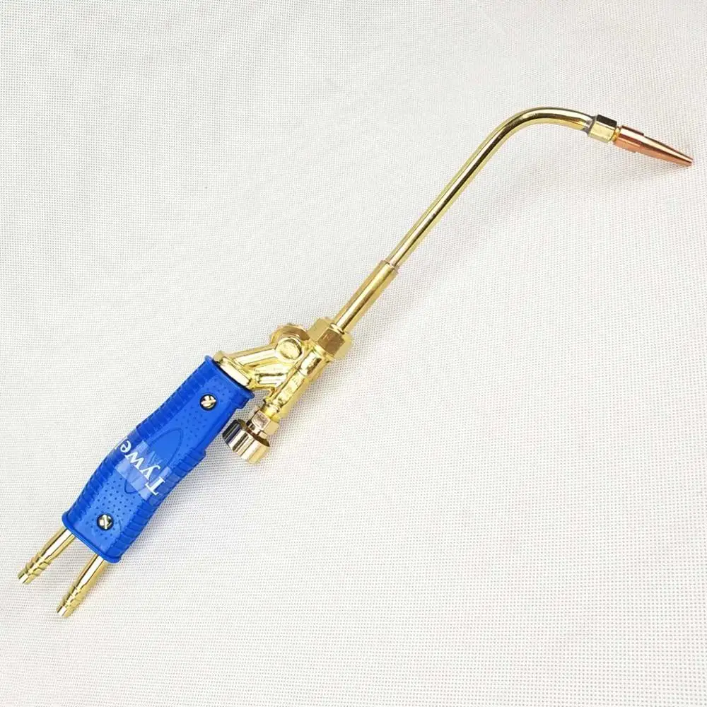 Gas Welding Torch Oxygen Acetylene/Propane Gas Burner Heating Torch Repair for Air Conditioning Copper/Aluminum Pipe Welding Middle Oxygen-Acetylene