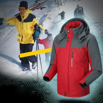 

2019 Men Ski Jackets Windproof Waterproof Winter Warm Outdoor Sport Fleece Jacket Snow Skiing Snowboarding Hiking Trekking Coats