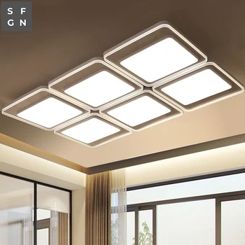 

led ceiling light modern lamp living room lighting Fixture bedroom diningroom Surface Mount Flush Panel home lights