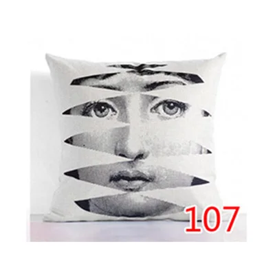 23 Ретро rosenthal Piero fornasetti в европейском стиле декоративная подушка, подушка с сердцевина из хлопчатобумажной пряжи подушка для офисного кресла Винтаж декоративная подушка для дома - Цвет: 23