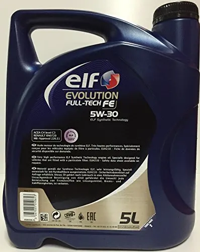 ELF 5W-30 Evolution Full-Tech FE, 4 Litres