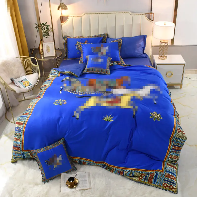 Luxury Bedding Set Egyptian Cotton Duvet Cover Queen King Size Bed