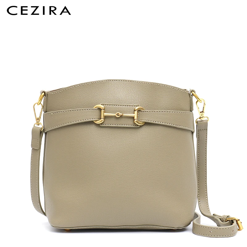 CEZIRA Fashion Design PU Leather Bucket For Women 2020 Brand Crossbody