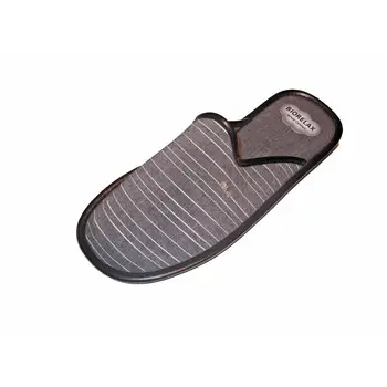 

Home Slipper men striped gray Biorelax Camara air Made in Spain