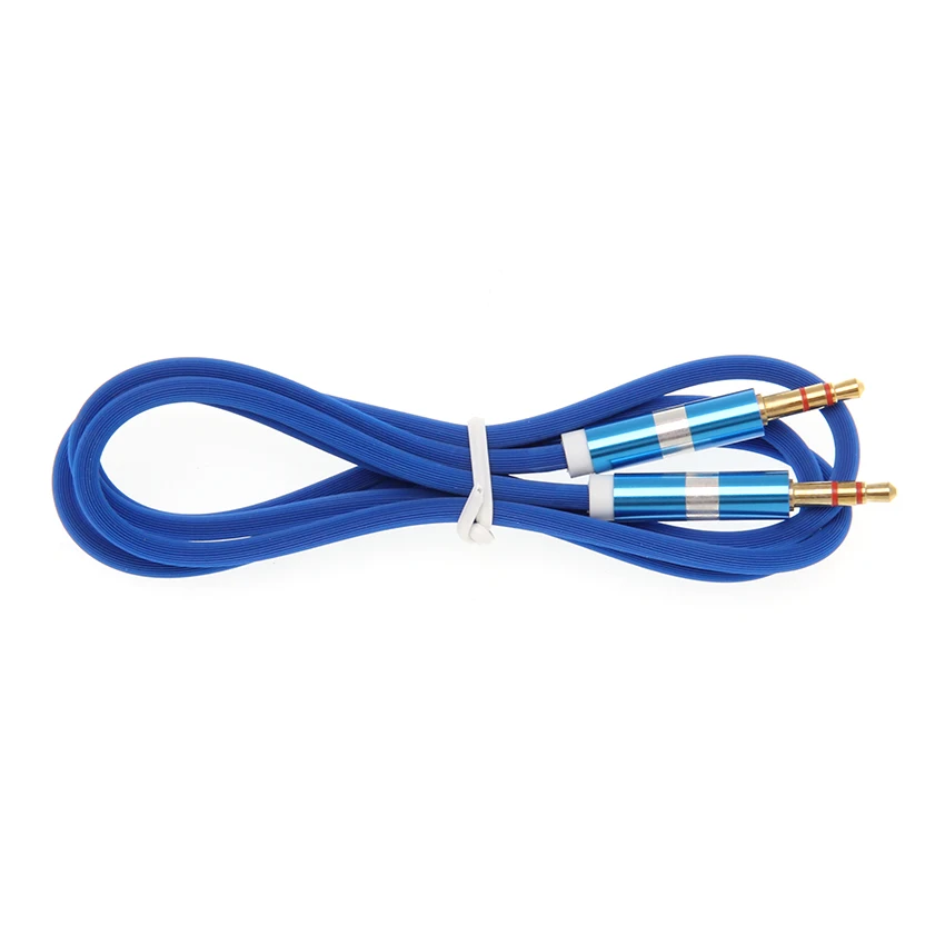 Colorful 3 5mm Male To Male Audio Cable AUX Cable for Headphones IPhones IPads Home Car Stereos Free Shipping 300pcs lot