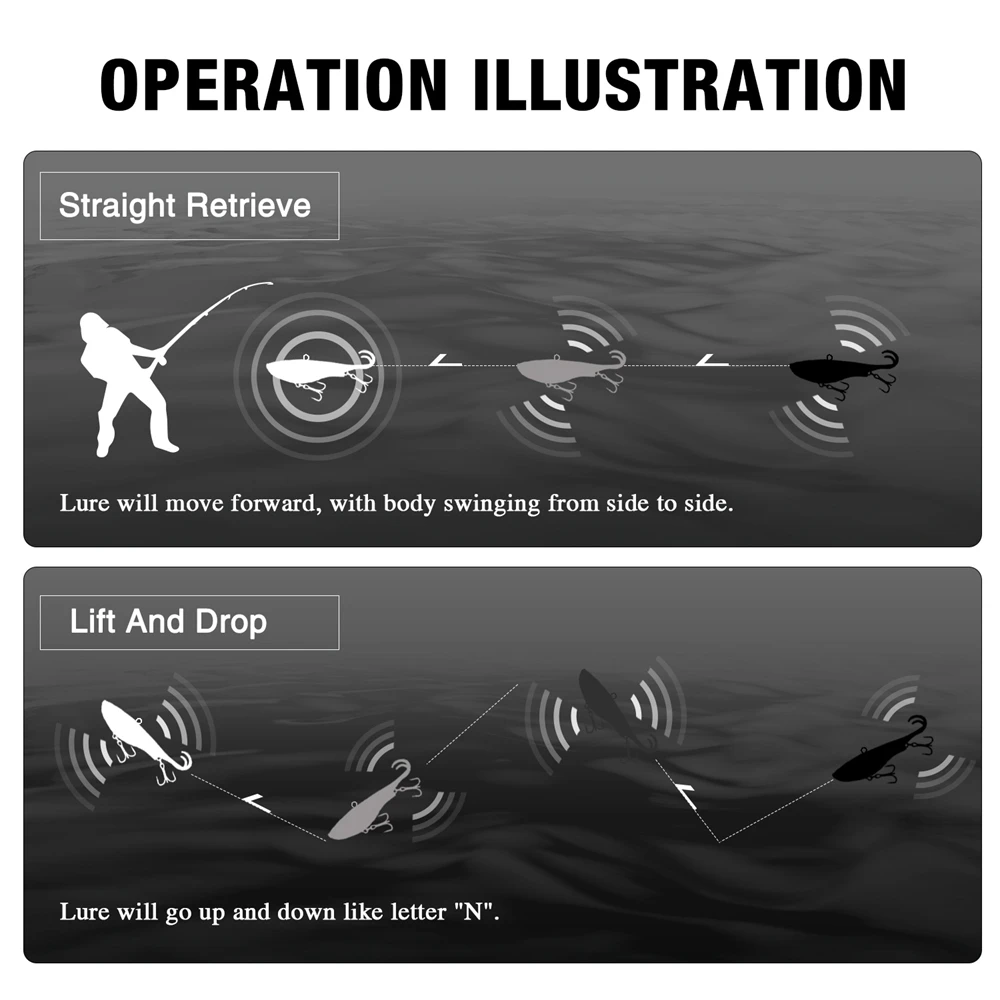 Soft Fishing Lure Swimbait Wobbler Silicone Artificial Bait VIB (16)