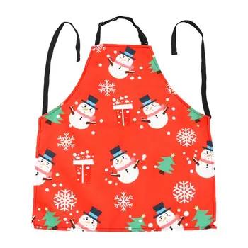 

1Pc Christmas Theme Apron Adjustable Adorable Stylish Christmas Apron Sleeveless Apron Cooking Apron for Cosplay Xmas Party