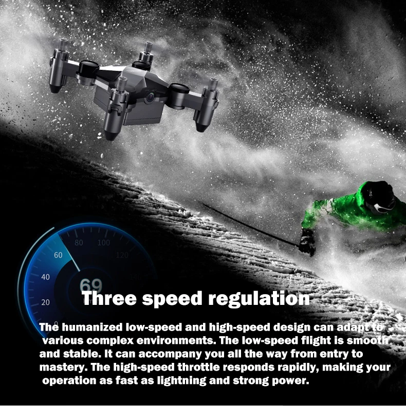 Kids Handle Remote Control Mini Folding Drone Quadcopter 360 Degree Roll HD Aerial Photography Plastic Aircraft Children's Toys remote control car helicopter