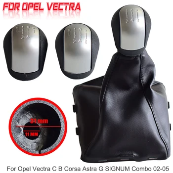 

Gear Shift Knob Stick HeadBall Gaiter Boot For Opel Vauxhall Vectra C Vectra B Corsa Astra 2002-2005 Manual 5 6 Spee Car Styling