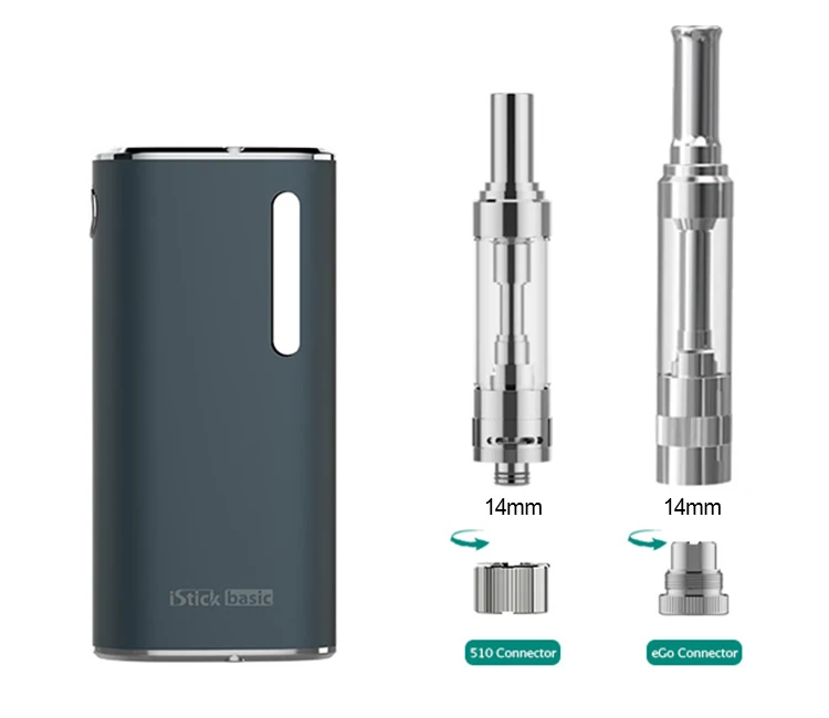Eleaf iStick Базовый комплект с 2 мл GS AIR 2 атомайзер, встроенный 2300 мАч батарейный блок, мод, электронная сигарета, испаритель, комплект
