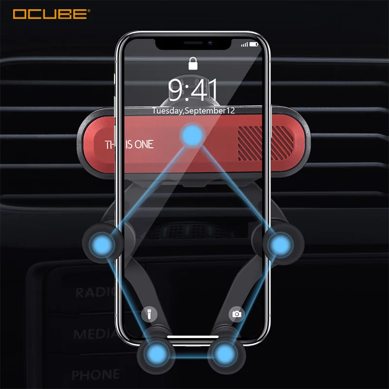 Гравитационный Автомобильный держатель для телефона Xiaomi Redmi Note 8 7 9 samsung A50 A70 S10 S9 в держатель на вентиляционное отверстие автомобиля автомобильные держатели подставка для мобильного телефона
