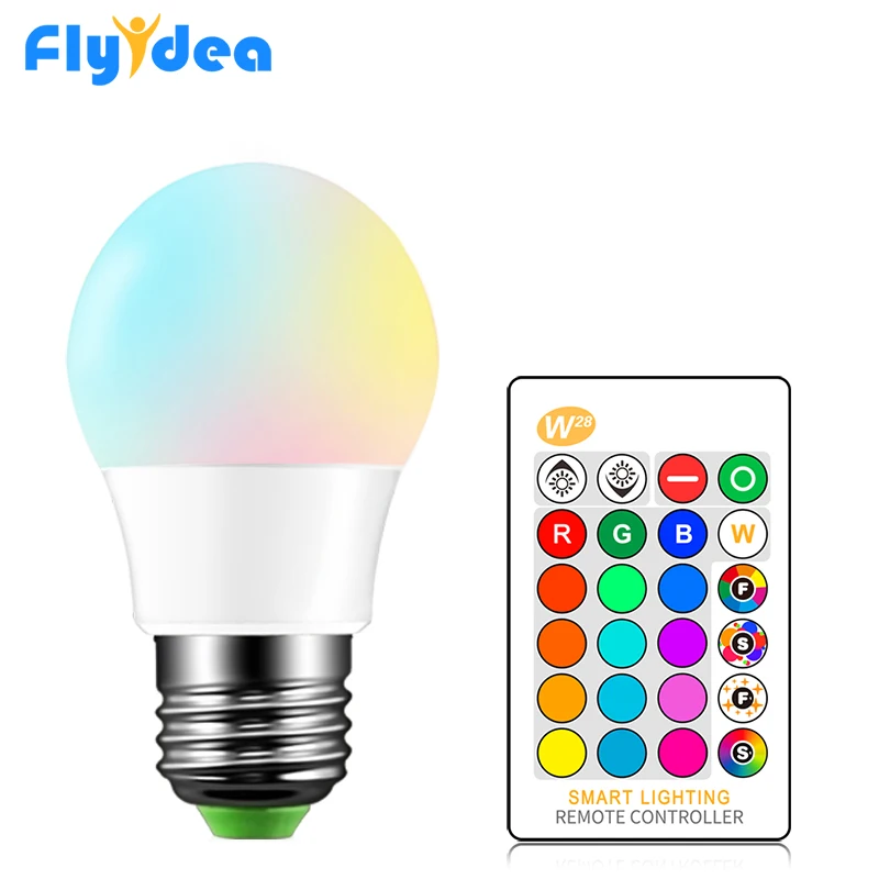 

LED Home light lamp Magic Decorative dimmable RGB Smart Infrared Remote Control Memory Bulb E27 AC85-265V LED Color Change Light