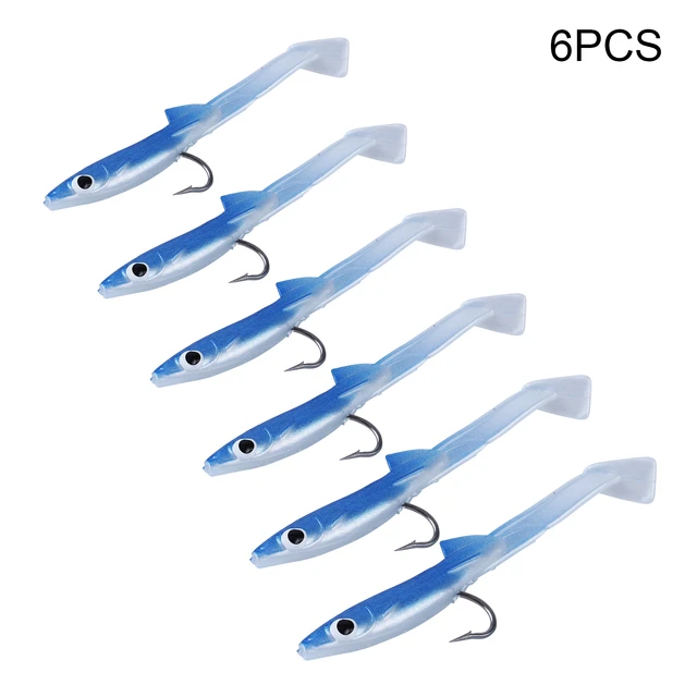 Soft Plastic Eel Fishing Lure  Lure Eel Soft Sea Artificial - 6pcs/set  Soft Sea - Aliexpress