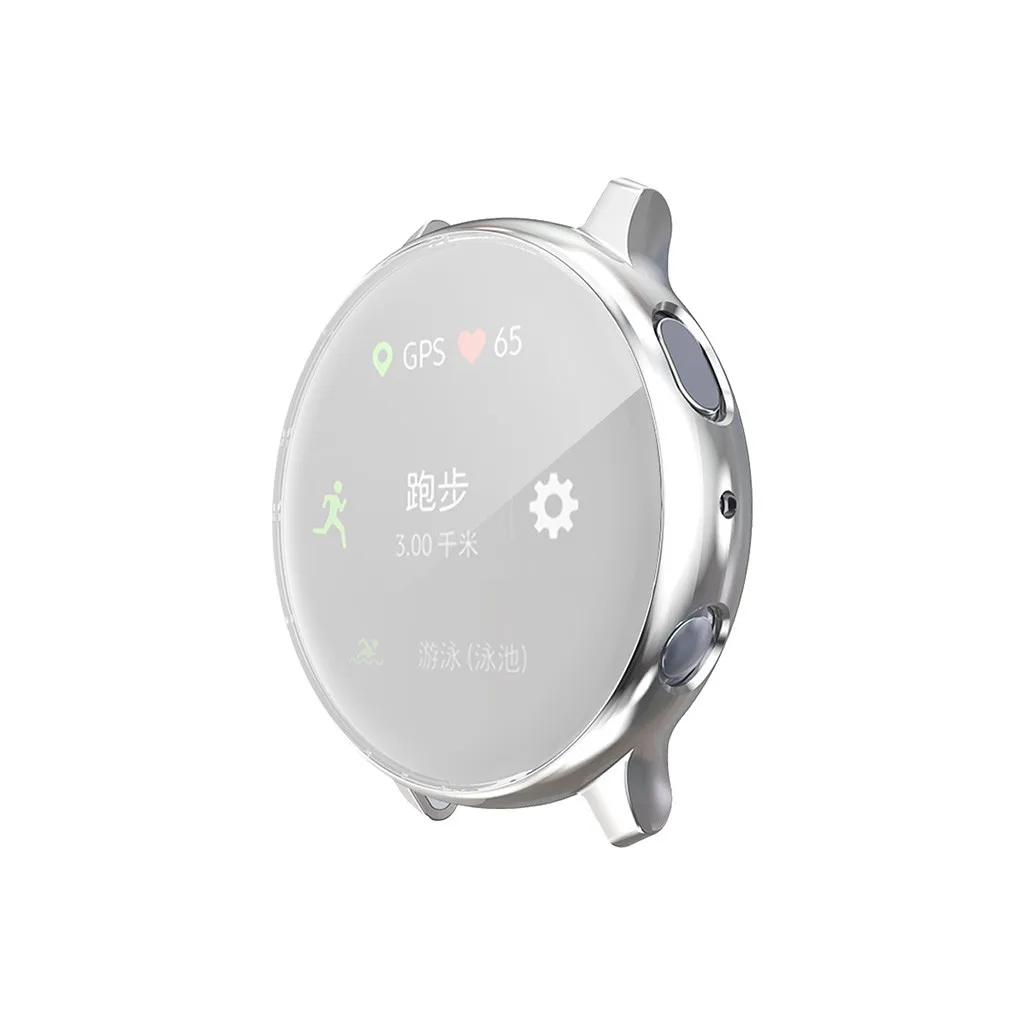 20# ТПУ защитный чехол для samsung Galaxy Watch Active 2 40 мм мягкая Защитная силиконовая крышка для Galaxy Watch Active2 40 мм