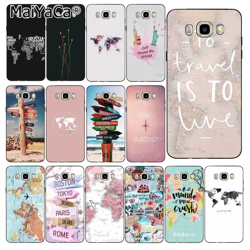 

MaiYaCa Aircraft Airplane Fly Travel Sky World Map PhoneCase For Samsung Galaxy J7 J6 J8 J4 J4Plus J7 DUO J7NEO J2 J5 Prime
