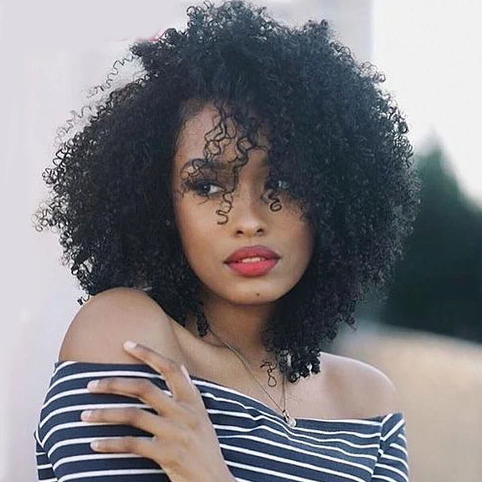 Афро парик афро кудрявый вьющийся боб женский Maxine Remy без капли полный 10 дюймов