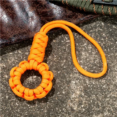 Multifunction 7-core Umbrella Rope Weaving Keychain Lanyard paracord Rope Knitting  Anti-lost ring buckle Car Keyring