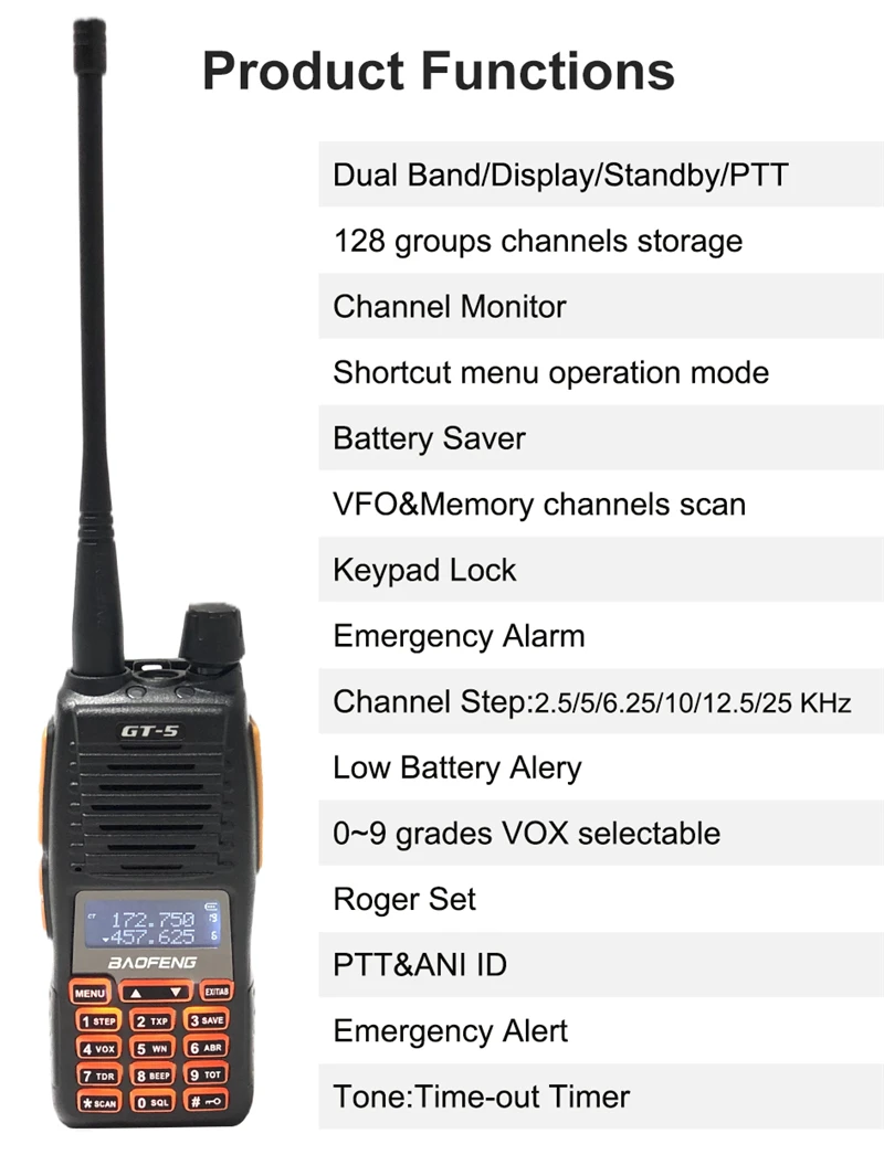 uv82 atualização caça transceptor dupla-faixa interfone