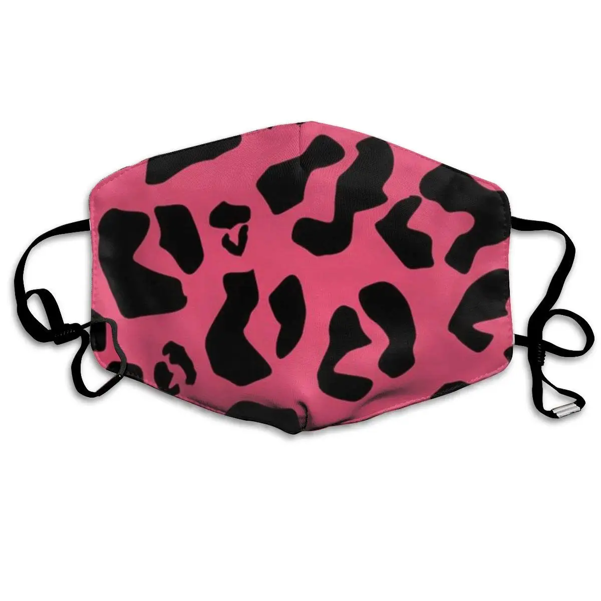 

Garde Art Studio Soft Mouth Cover Mask Face Masks, Unisex Washable Dust/Mask, Cheetah Pink Leopard Air Fog with Earloops