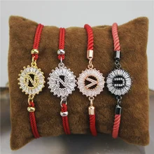 10 шт./лот, дизайн, красочные 26 букв, коннектор, cz браслет, покрытый кубическим цирконием, популярный браслет, дешево, опт