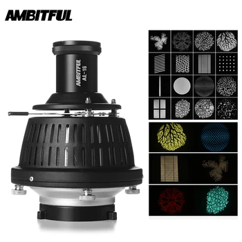 

AMBITFUL AL-16 Focalize Conical Snoot Optical Condenser Art Special Effects Shaped Beam Light Cylinder with Shape and Color Gel