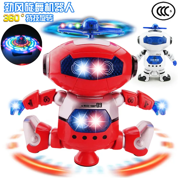 

Smart Rotating Wind Dancer Who GIRL'S And BOY'S CHILDREN'S Electric Toys Gift Space Dancing Robot