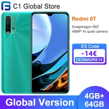 Xiaomi Redmi 9T Mobile-Phone 64GB 4gbb LTE/GSM/WCDMA Adaptive Fast Charge Octa Core Side-Mounted