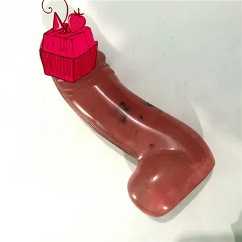 

15cm Natural Stone Ore Crystal Colorful Stone Massage Stick Wand Home Decoration Restore Health