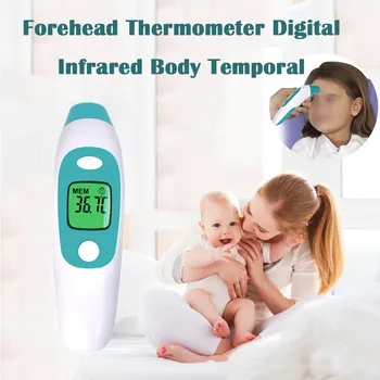 

Thermometer For Office Mini Portable Measuring Tools Forehead Contact-free Thermometer Household Digital Infrared Body Temporal