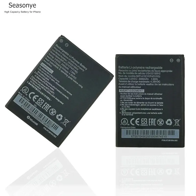 Seasonye 2000 мАч/7.6Wh BAT-A12 мобильному телефону запасная батарея для сотового телефона