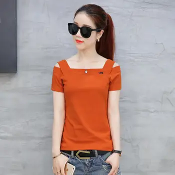 

2020 short sleeve t shirt Women Top Garment Summer burgundy