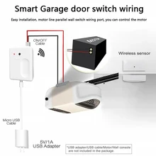 

Tuya WiFi Garage Door Opener Wireless Remote Control Car Garage Gate Switch Wireless Door Smart Switch