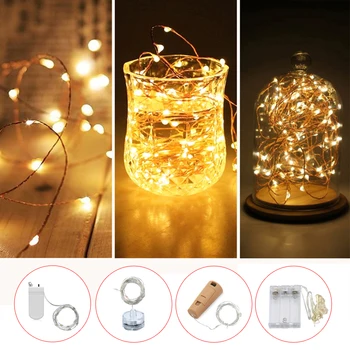 

2M LED String Light Garland Wine Bottle Fairy Lights for Home Christmas Wedding Party Decoration Powered by Battery