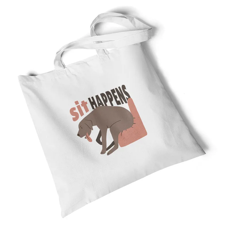 Экологические Сумки для покупок для Lychee девочек, Женская парусиновая сумка с животным принтом, пляжные большие белые повседневные сумки, студенческие сумки через плечо