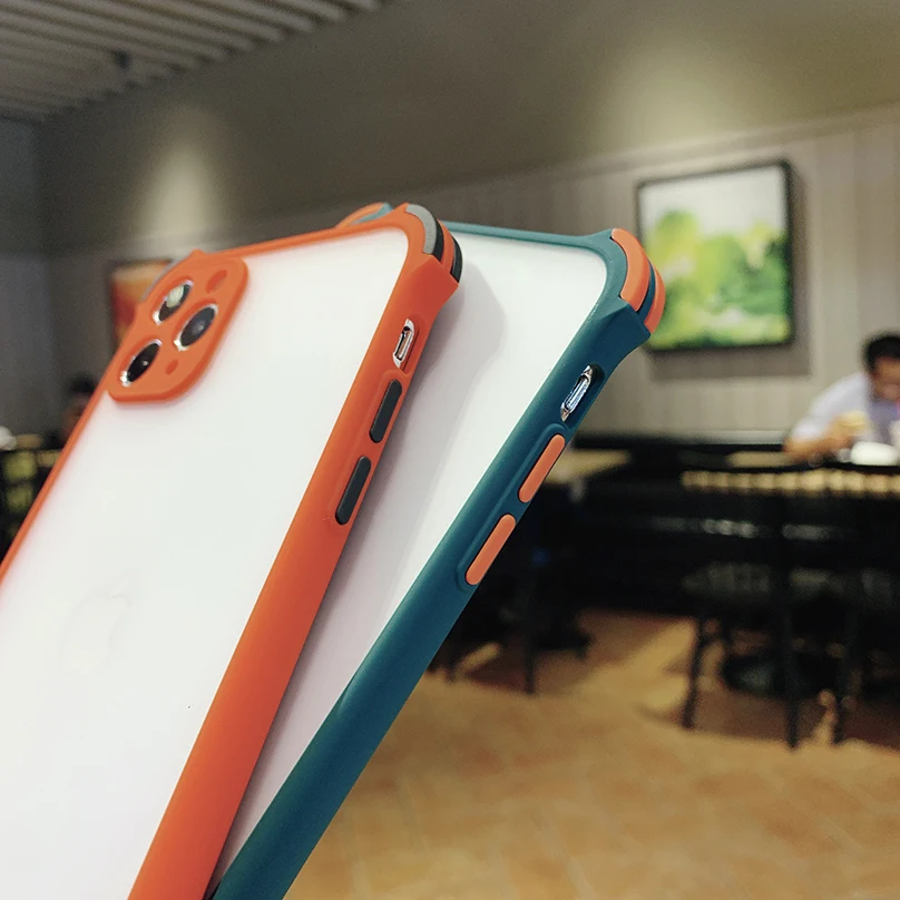 Luxury Shockproof Case For Huawei P40 Lite P30 Mate 20 30 Pro Matte Transparent Ultra Thin Case For Huawei Nova 5 6 7 Pro Se P30