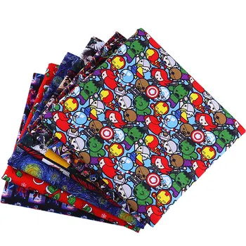 

50*145CM Cartoons pattern100 percent cotton fabric for Tissue Kids Bedding home textile Textile for Sewing Doll Dress