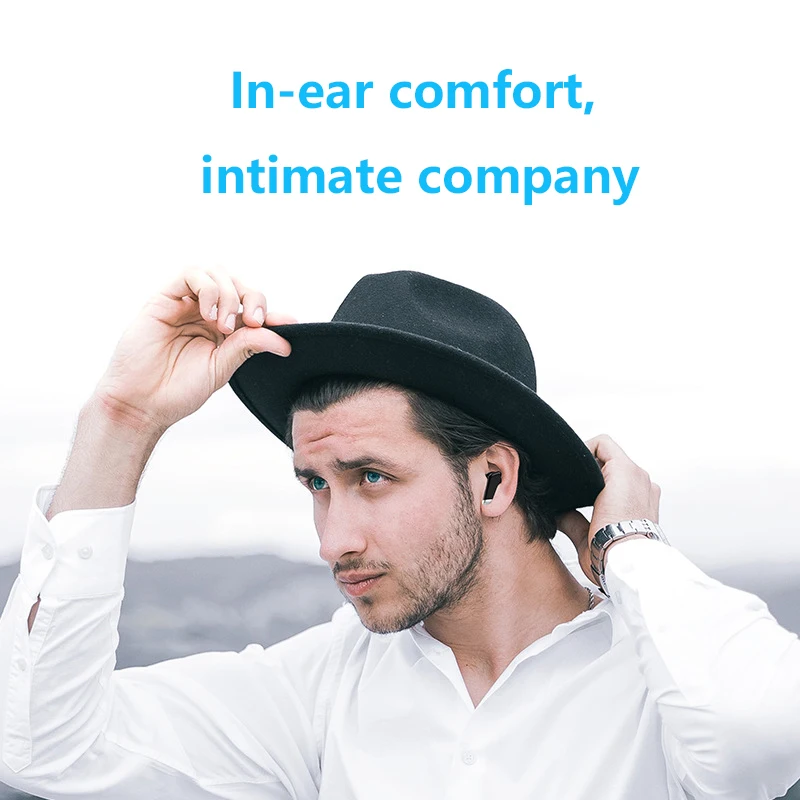 TWS Bluetooth Headphones LED True Wireless Headphones with Touch Control with Microphone Waterproof Sports Headphones for Xiaomi