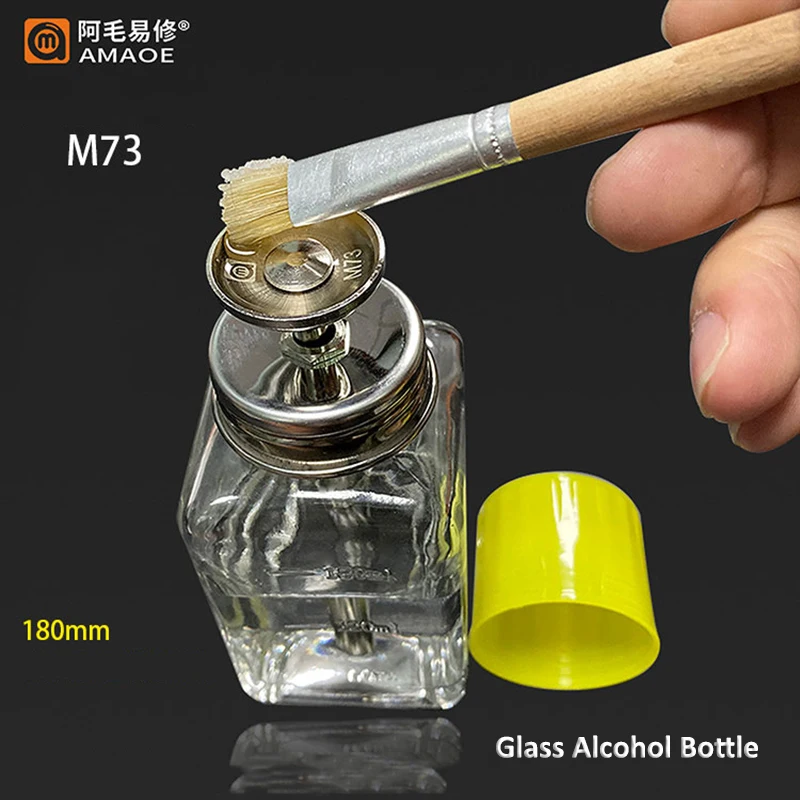 Glass Washing Water Bottle Plastic Alcohol Bottle Metal Suction Pipe Pressing Type Automatic Water Bottle For Repair Clean Tools