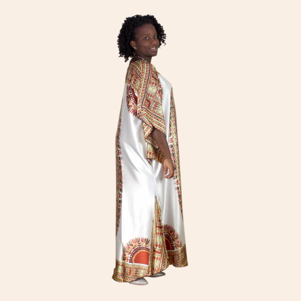Плюс размер Новые африканские Дашики трандиционные вечерние длинные платья Дашики свободное платье Дашики Caftan этнические индийские бохо