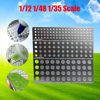 

1/72 1/48 1/35 Scale Static Grass Planting Template Tool for Electrostatic Flock Applicator Scene Sand Table DIY Model Accessory