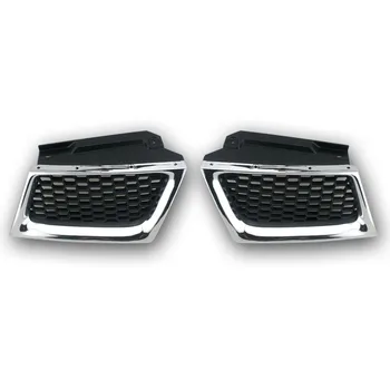 

A pair Replacement Plastic upper front grill grille mesh for Mitsubish Montero pajero sport 2008 - 2015