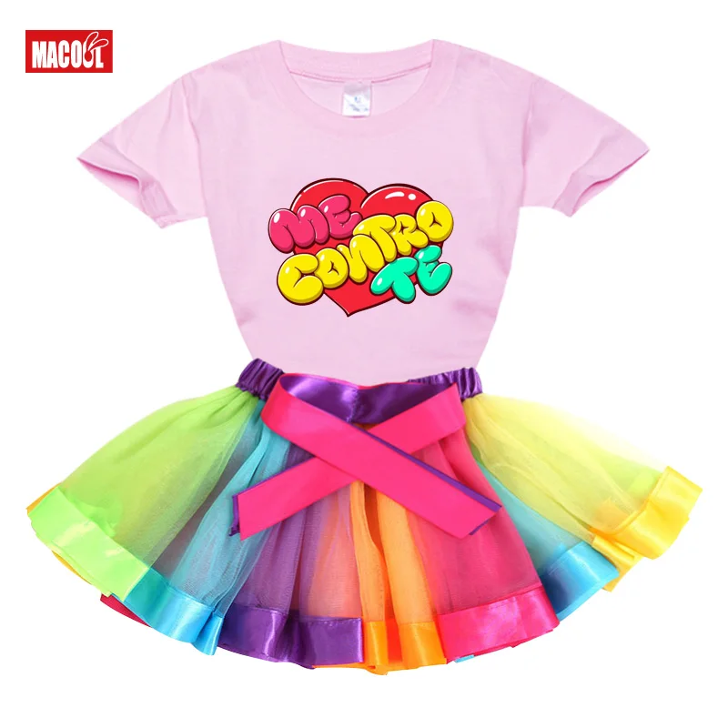 Toddler Girls Set Tutu Dress Mecontrote Girl T Shirt Baby Girl Tutu Dress T Shirt 2020 Summer Princess Kids Baby Girl Clothes