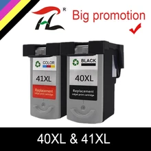 2 uds PG40 CL41 cartucho de tinta para Canon pg 40 cl 41 PG-40 Pixma iP1800 iP1200 iP1900 iP1600 MX300 MX310 MP160 MP140 impresora