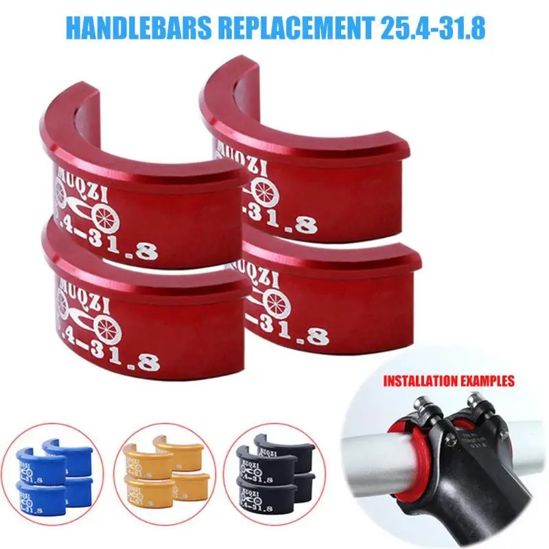 Bicycle4pcs руль конверсионный лист 25,4 до 31,8 мм установка апертура Регулируемый трансформатор дорожный велосипед фиксированная передача складной