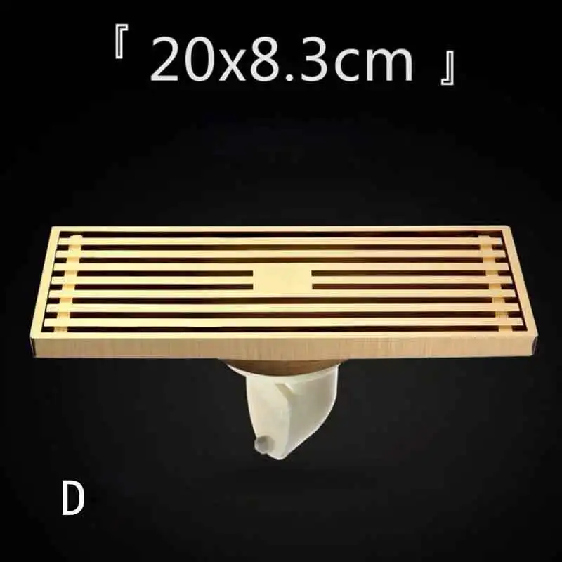 D European style sewer shower latte linear shower 8.3* 20 8.3* 30cm soil filter steel wire washing machine - Цвет: D