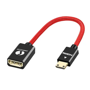 

Mini HDMI Adapter Mini HDMI Male to HDMI Female Cable Extension Converter Adapter 4K for Tablet HD TV Camcorder Laptop HDMI Mini